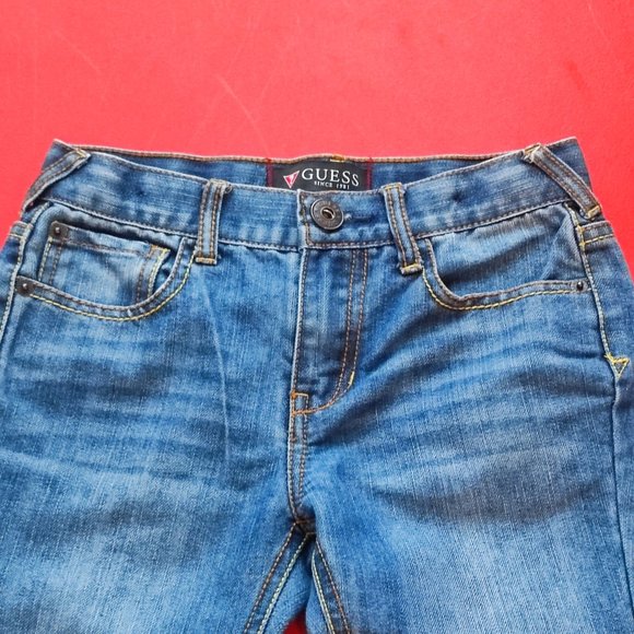 Guess jeans distressed blue girls' size 10 - Picture 2 of 8